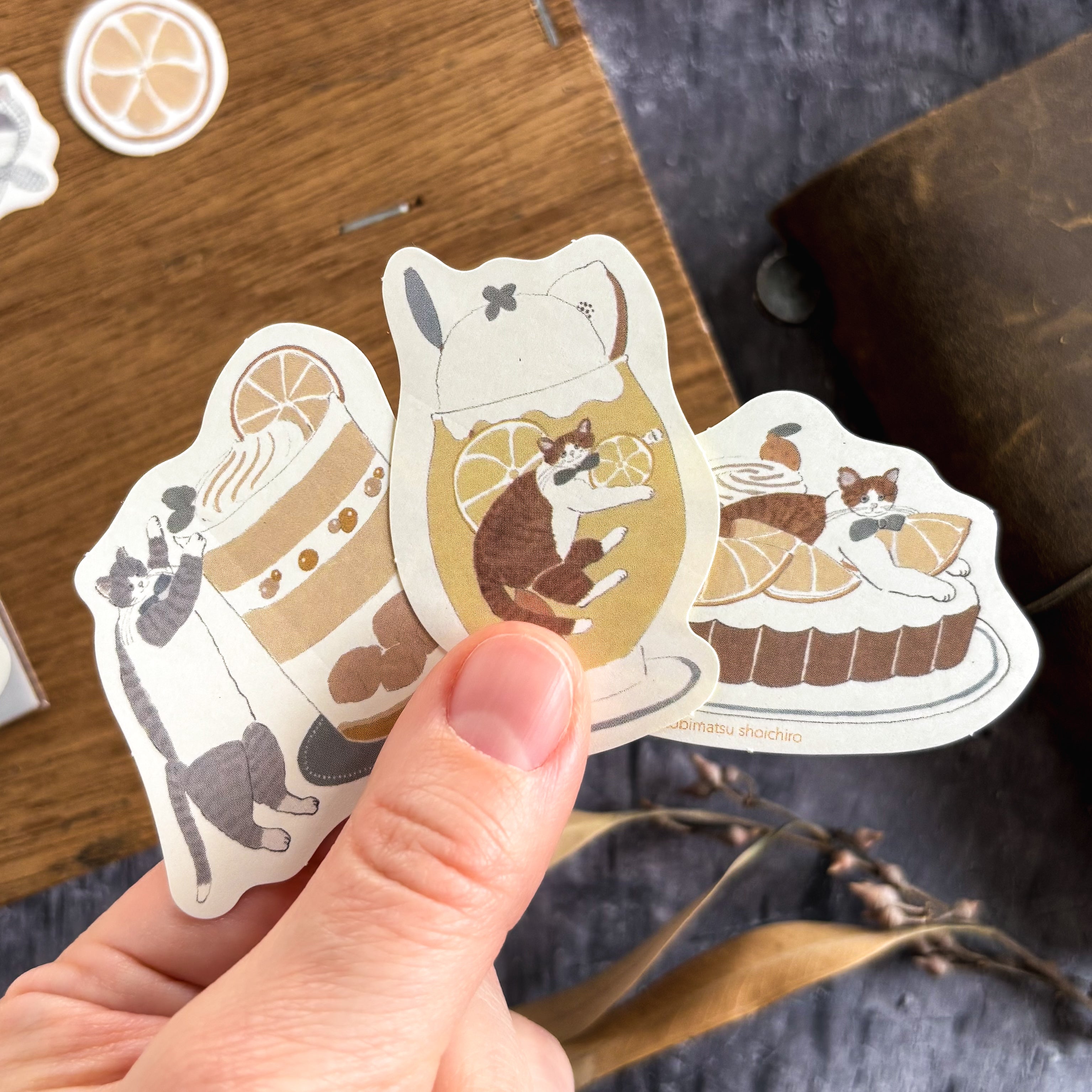 [Limited Edition] Shoichiro Tobimatsu / Flake Stickers - Lemon Sweets