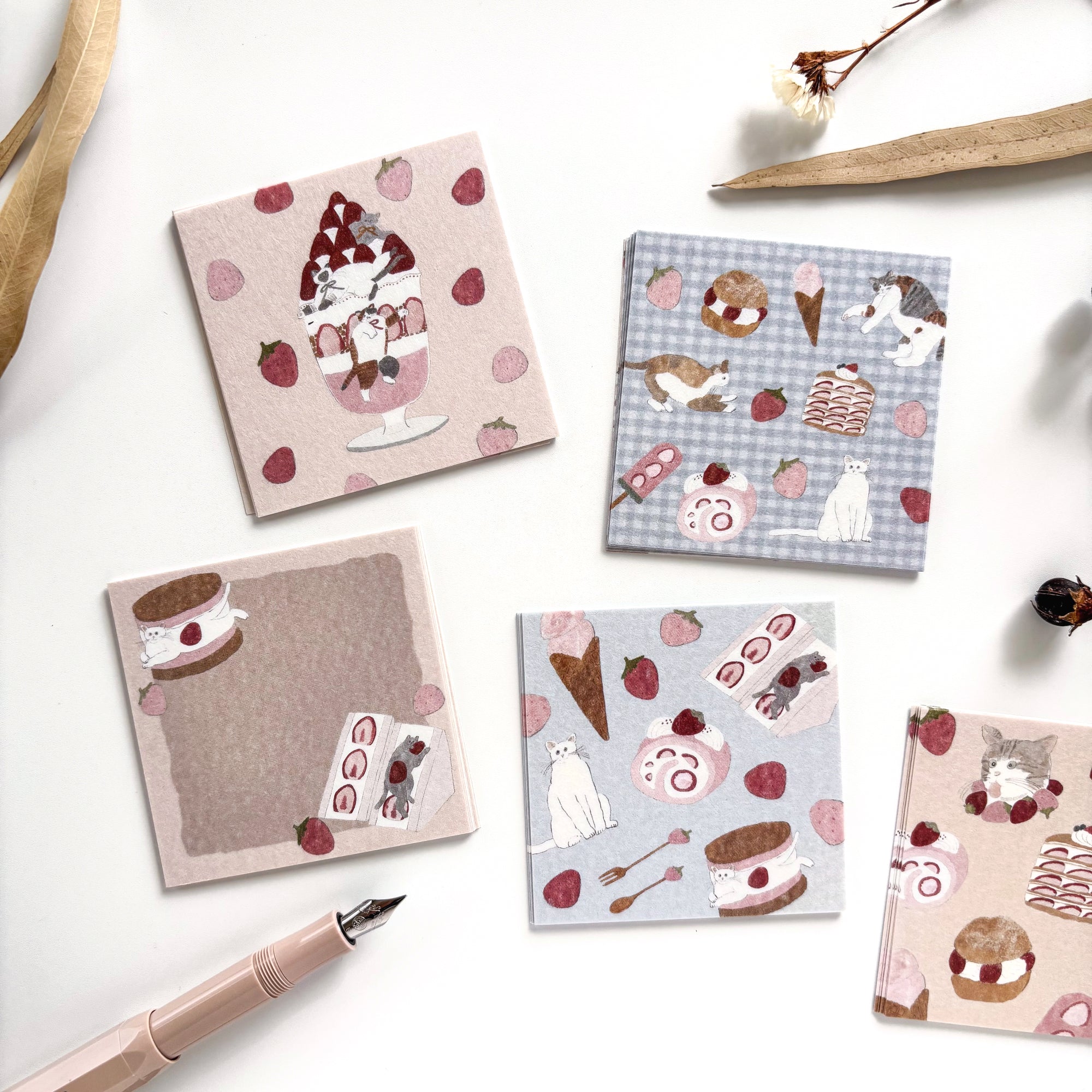 [Limited Edition] Shoichiro Tobimatsu / Petit Origami Memo Pad Set - Sweets