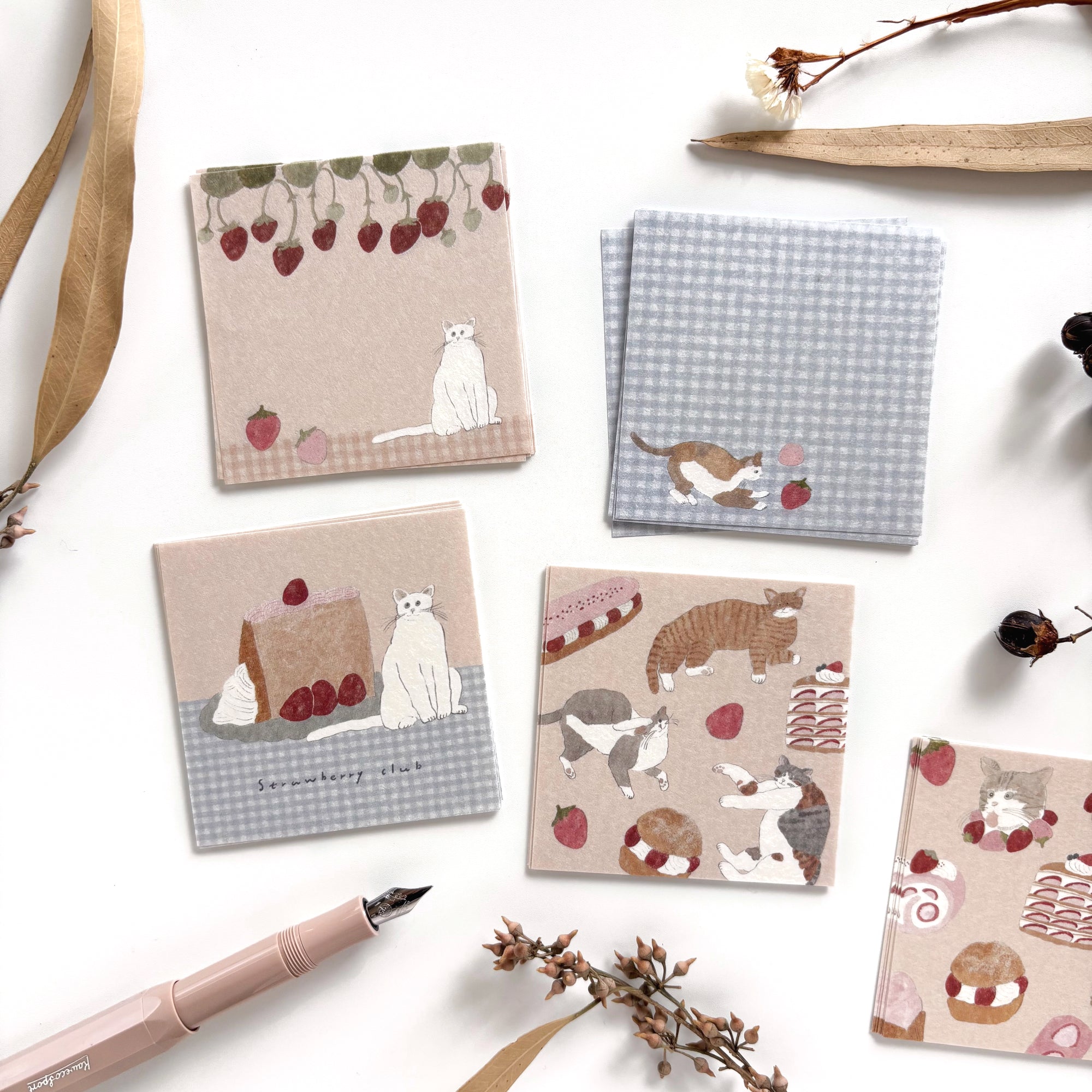 [Limited Edition] Shoichiro Tobimatsu / Petit Origami Memo Pad Set - Sweets