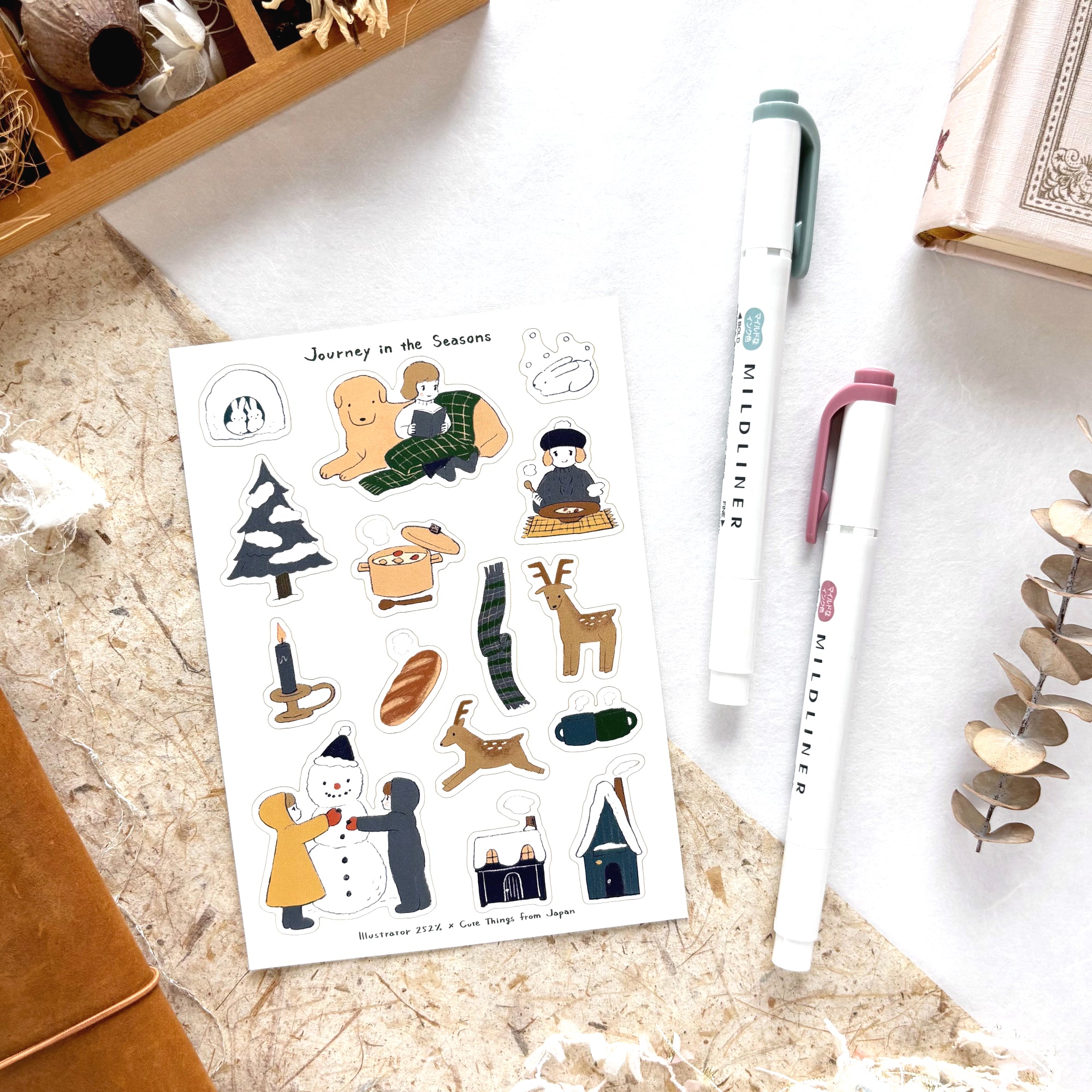 CTFJ x 252% / Stickers - Happy Winter