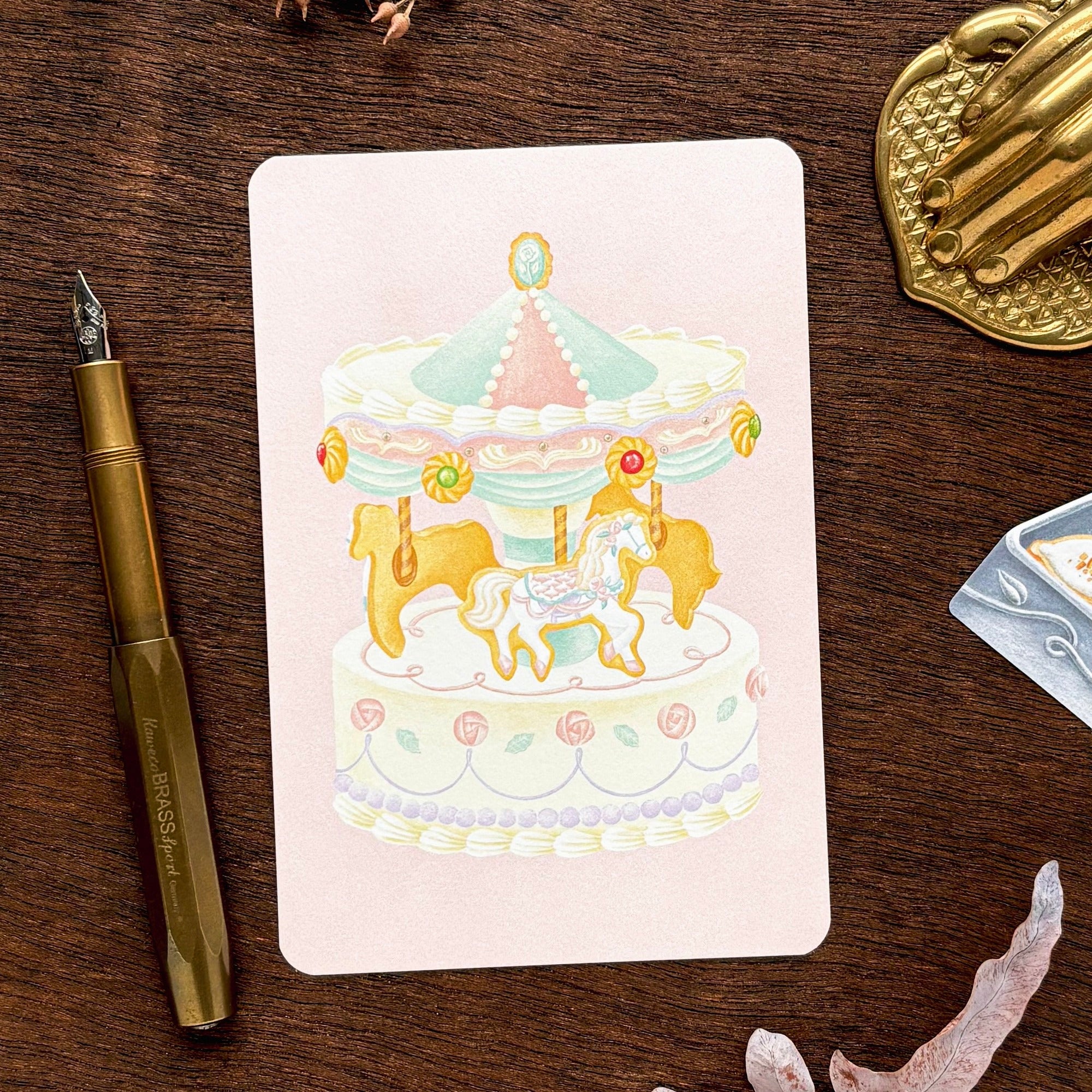 ALACARUDOU / Postcard - Carousel