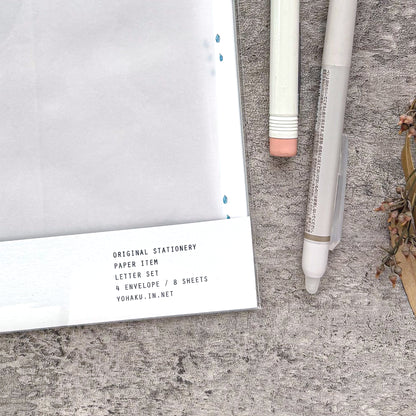Yohaku / Letter Set - Rain Drop (A5 Size)