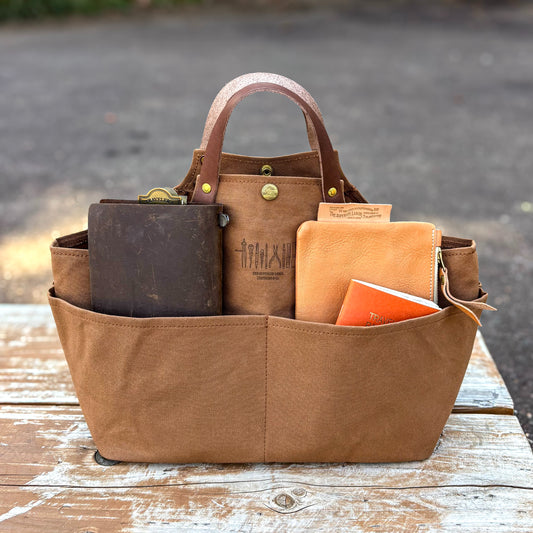 The Superior Labor / Paraffin Canvas Apron Bag - Brown