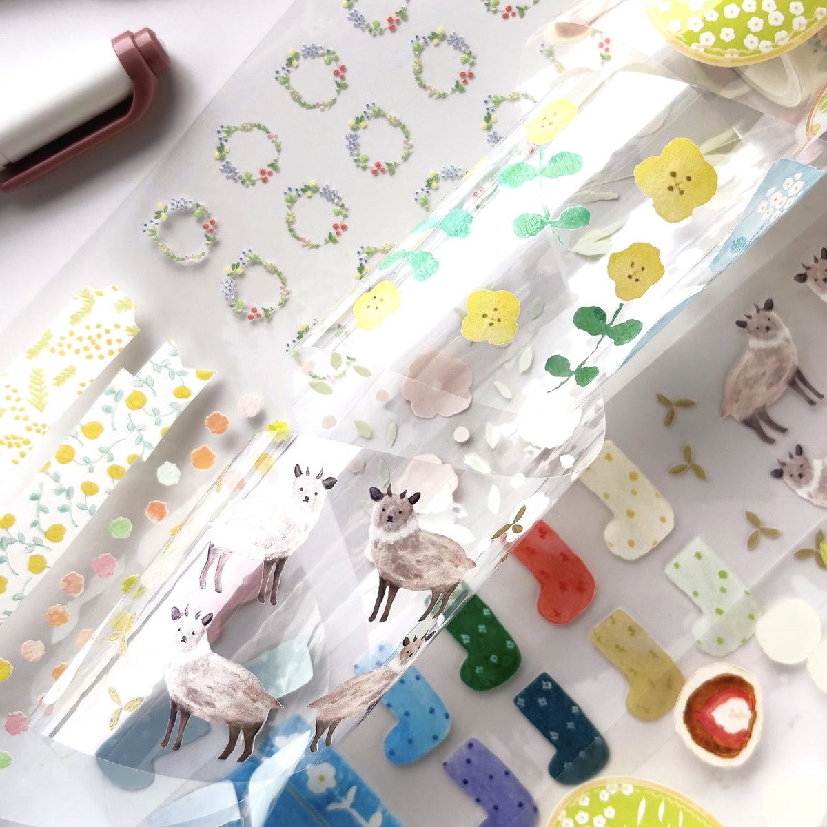 Seitosha / Foil-Stamped Clear Roll Stickers