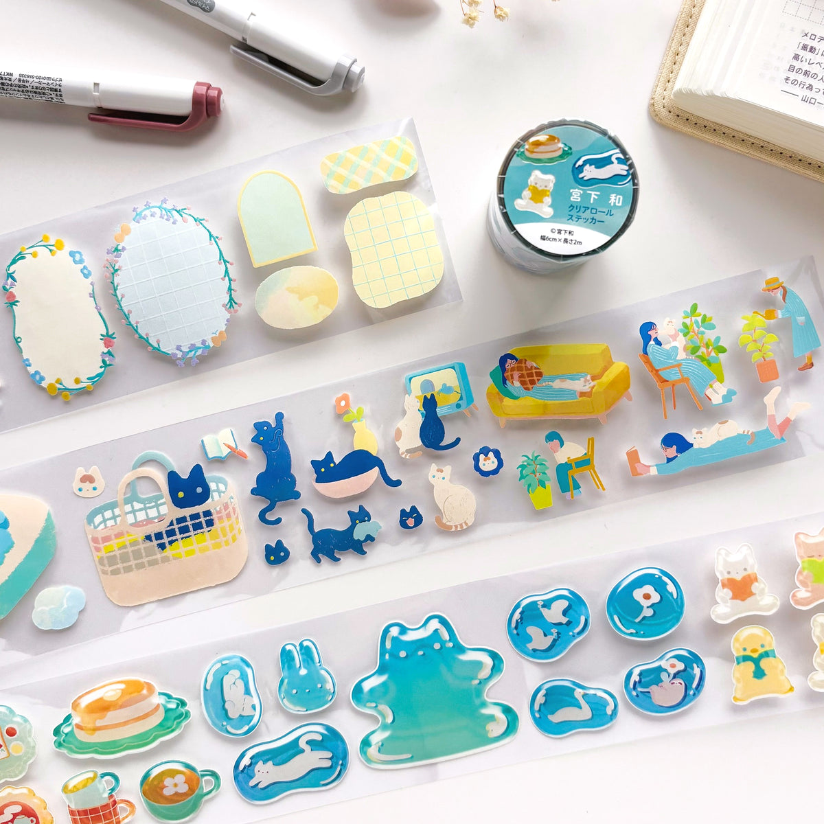Nodoka Miyashita / Foil-Stamped Clear Roll Stickers