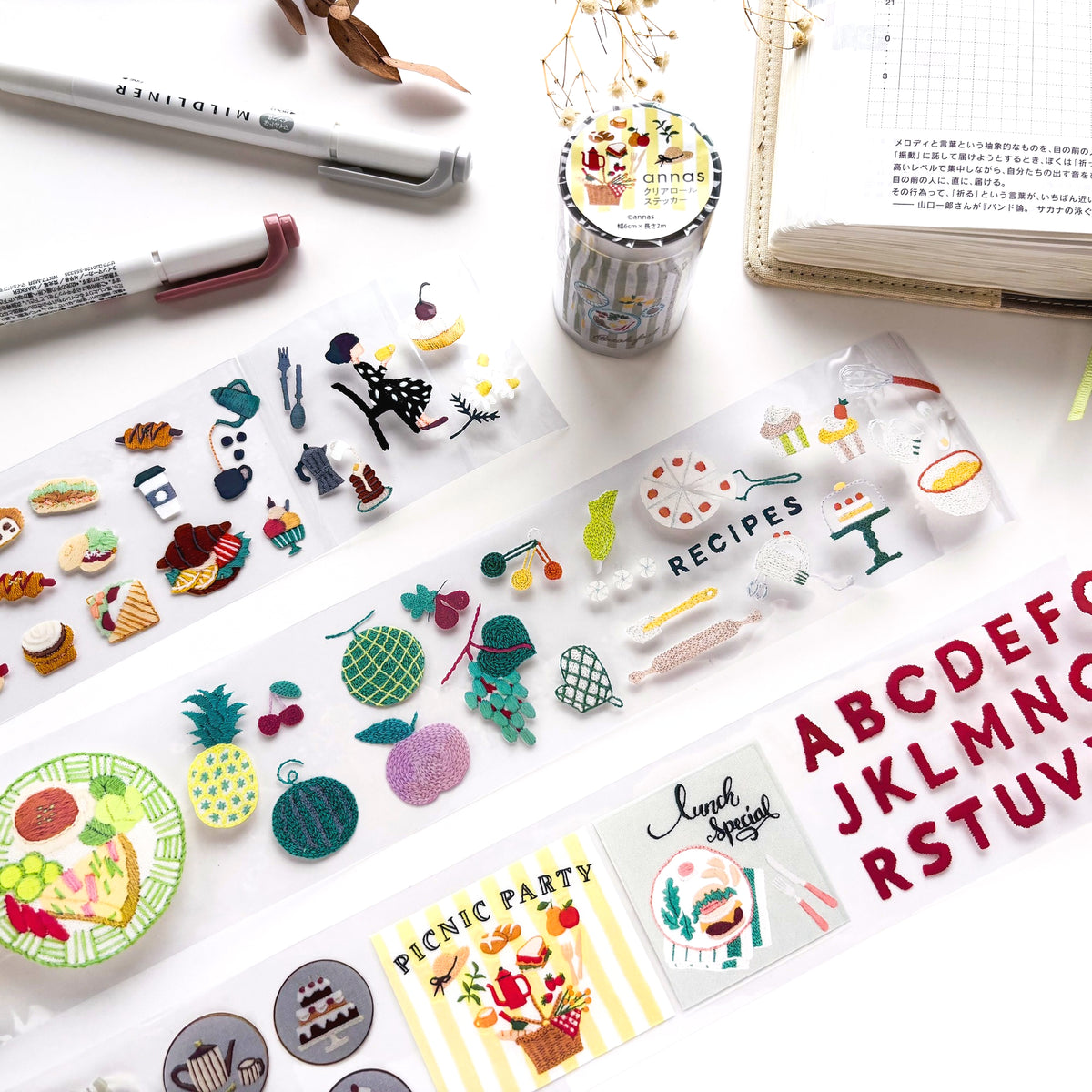 annas / Foil-Stamped Clear Roll Stickers