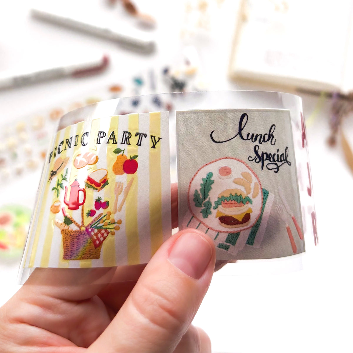 annas / Foil-Stamped Clear Roll Stickers
