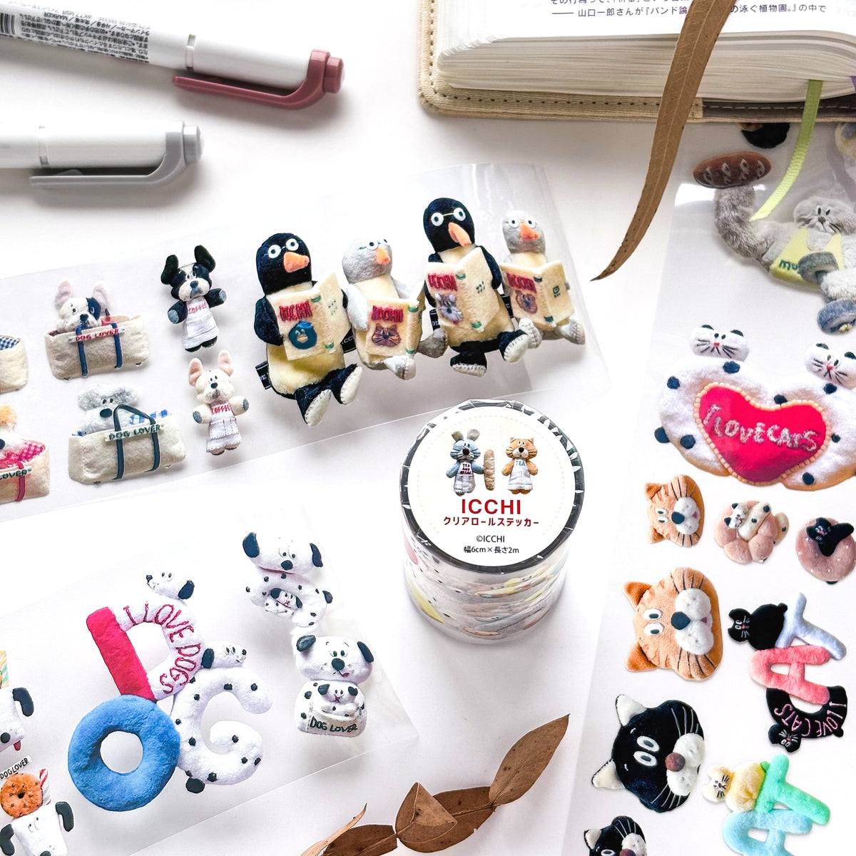 ICCHI / Foil-Stamped Clear Roll Stickers