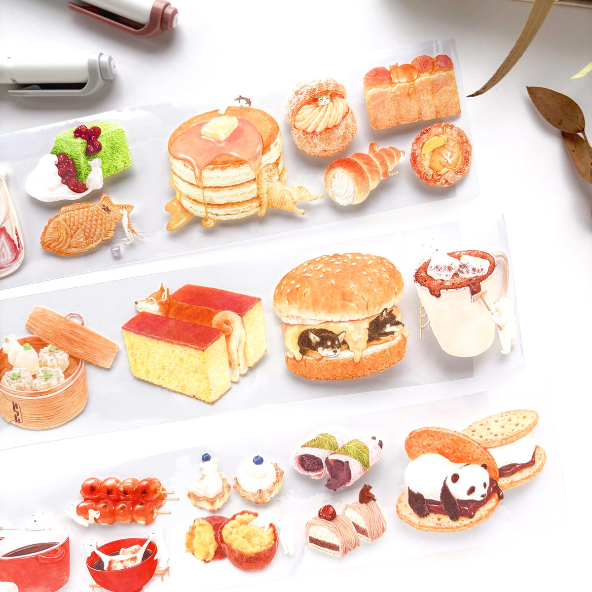 tt.tohto / Foil-Stamped Clear Roll Stickers