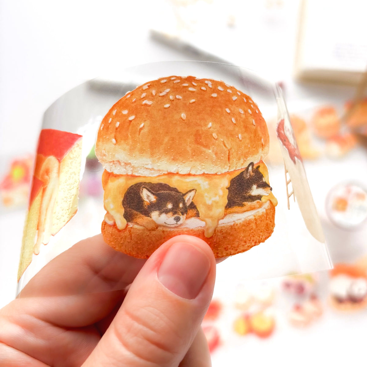 tt.tohto / Foil-Stamped Clear Roll Stickers