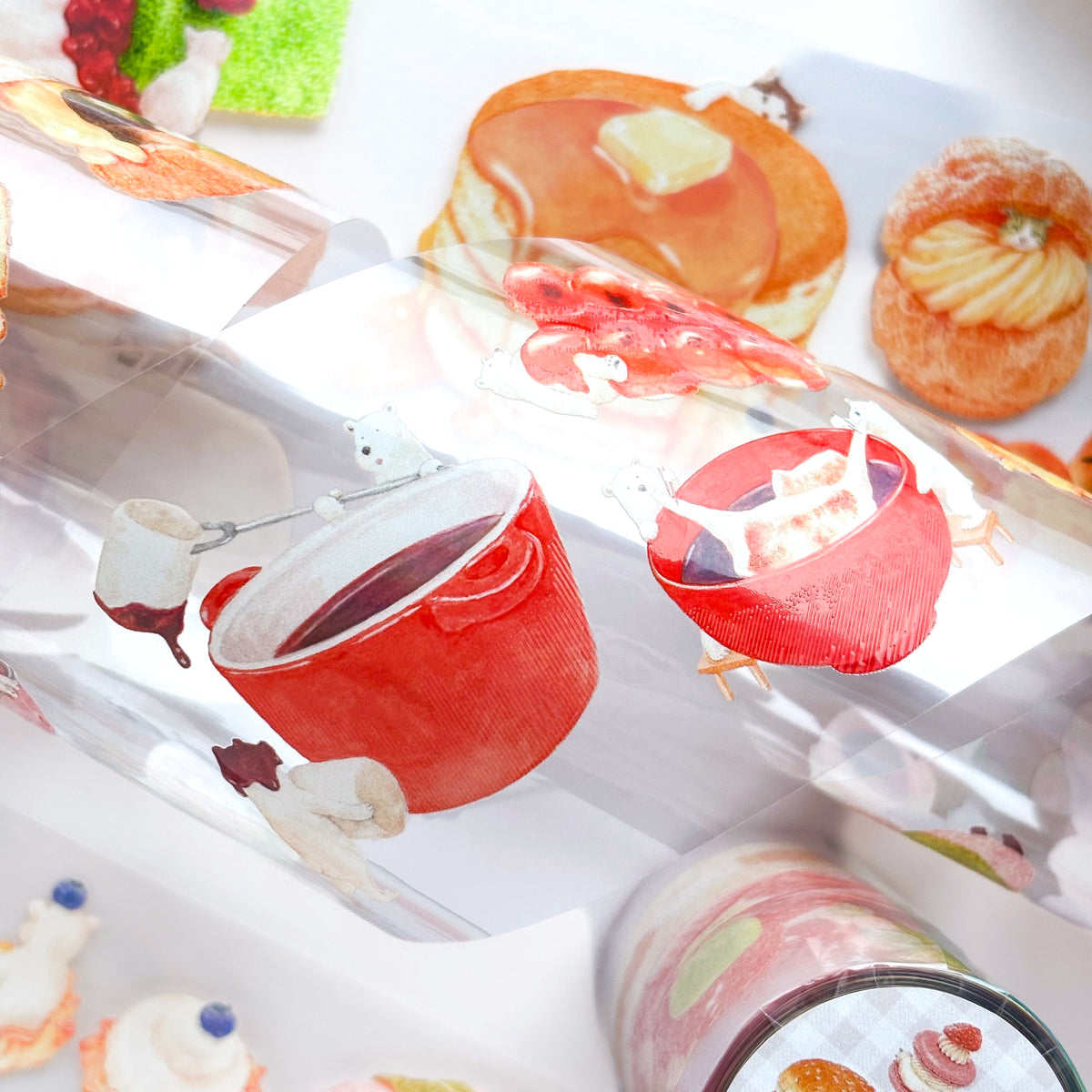 tt.tohto / Foil-Stamped Clear Roll Stickers