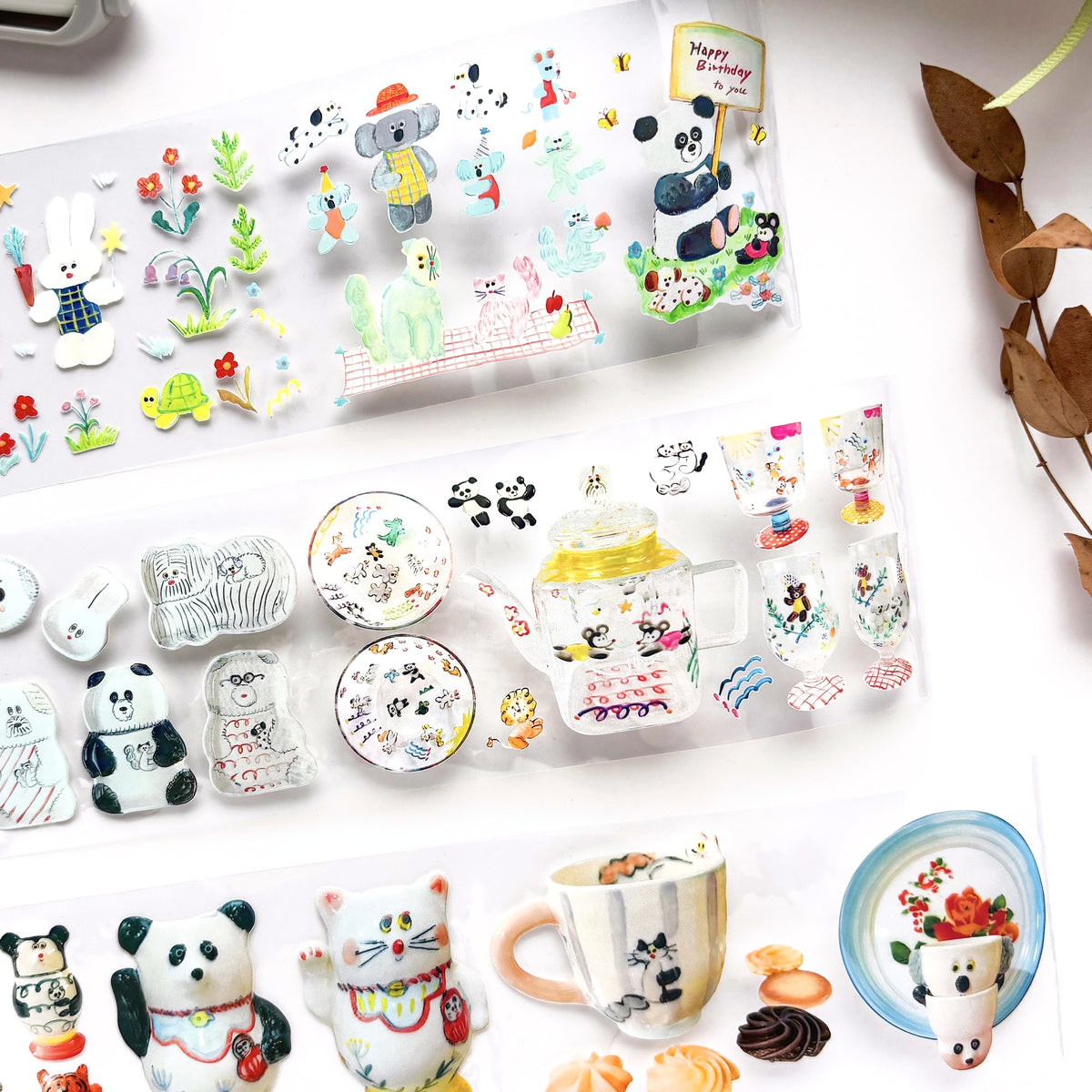CYILABO / Foil-Stamped Clear Roll Stickers
