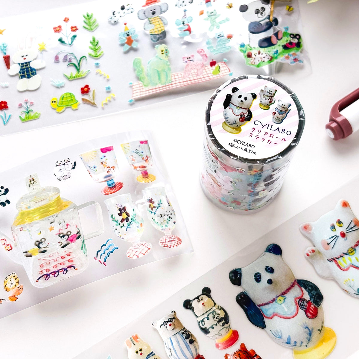 CYILABO / Foil-Stamped Clear Roll Stickers