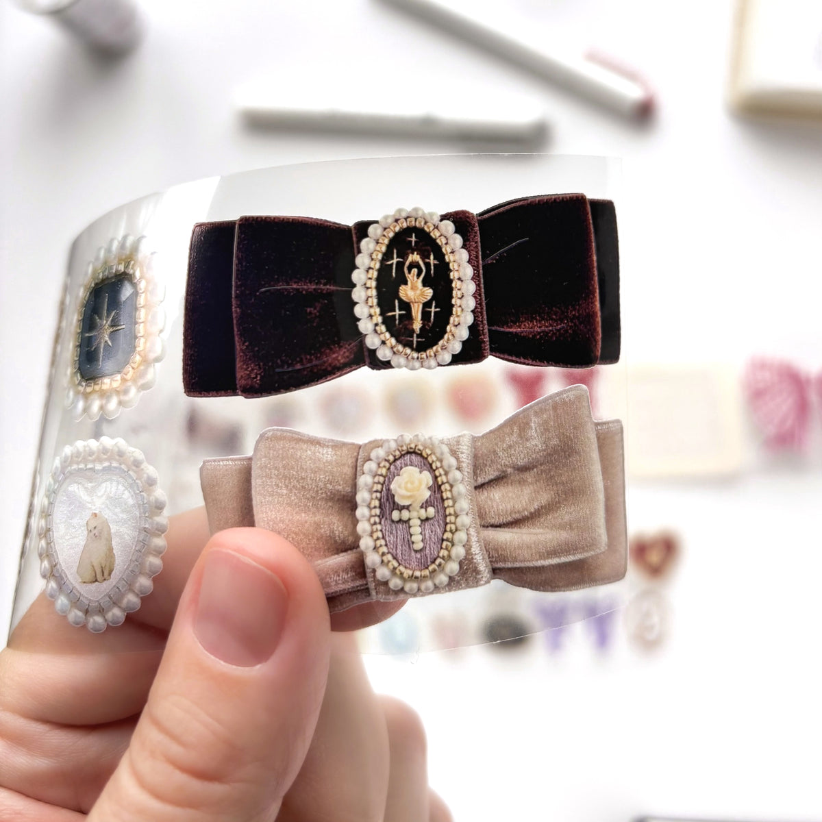 atelier.417 / Foil-Stamped Clear Roll Stickers