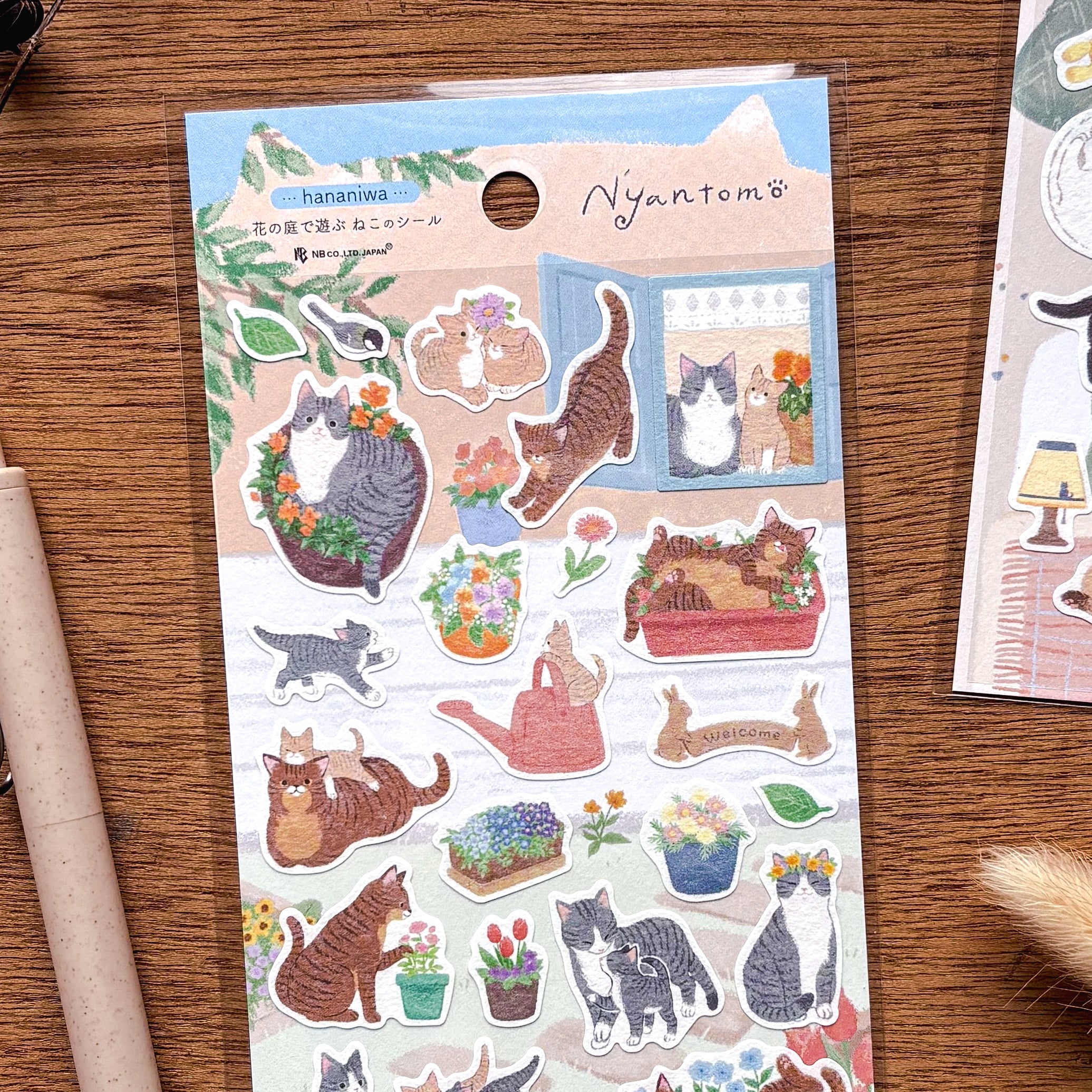 Cat Stickers - Garden