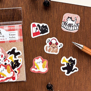 Furukawa Paper / Flake Stickers - Happy Autumn Cats