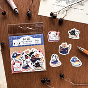 Furukawa Paper / Flake Stickers - Happy Autumn Cats