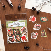 Furukawa Paper / Flake Stickers - Happy Autumn Bears