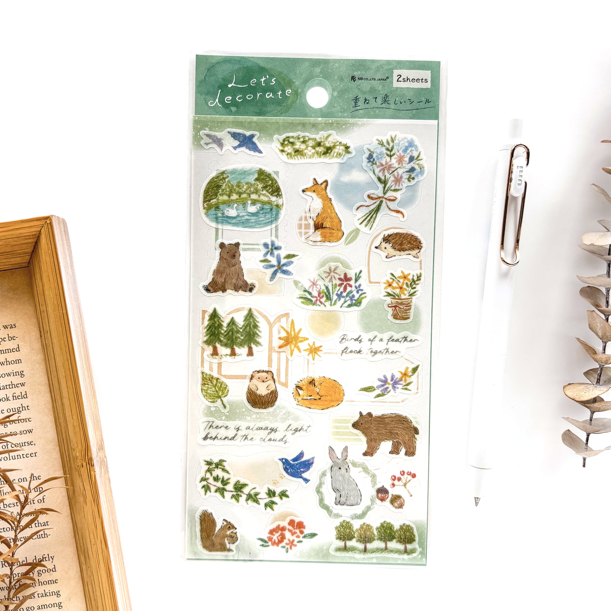 Deco Time Stickers - Forest Animals (set of 2 sheets)