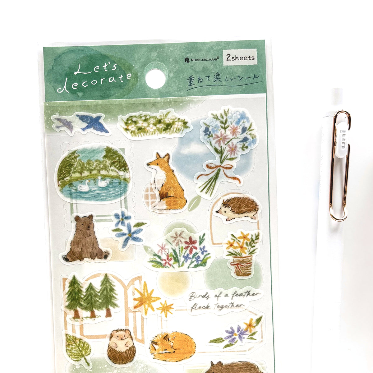 Deco Time Stickers - Forest Animals (set of 2 sheets)
