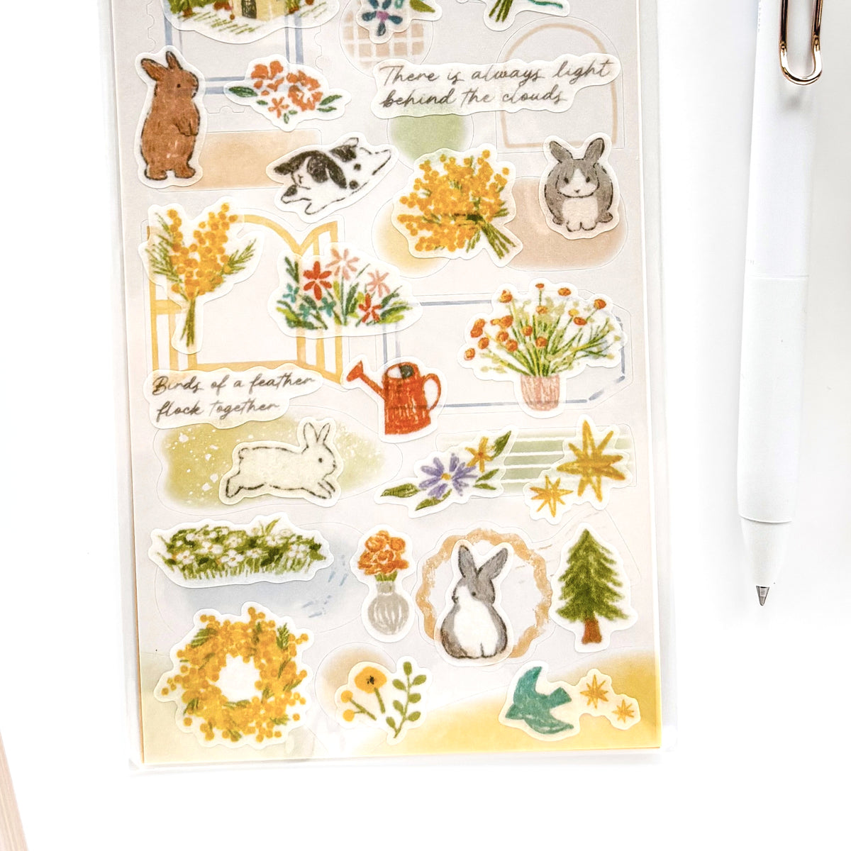 Deco Time Stickers - Bunny (set of 2 sheets)