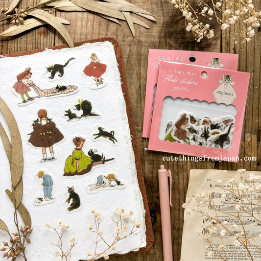 Rei Kurahashi Flake Stickers - Black Cat