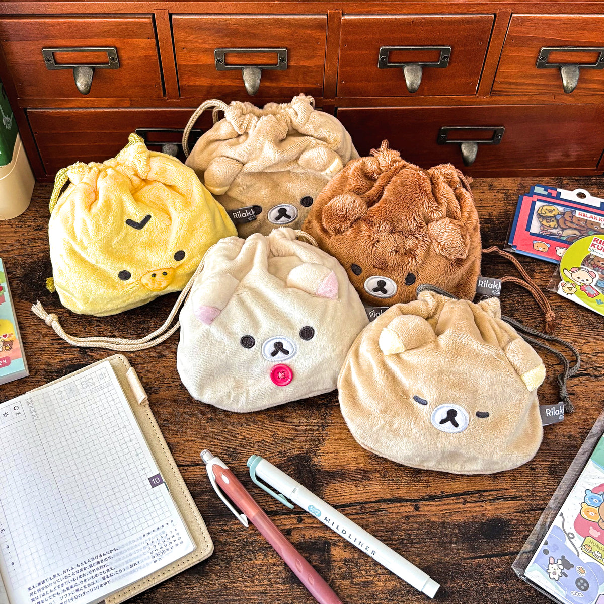 Rilakkuma / Drawstring Bag - Rilakkuma (5 designs)