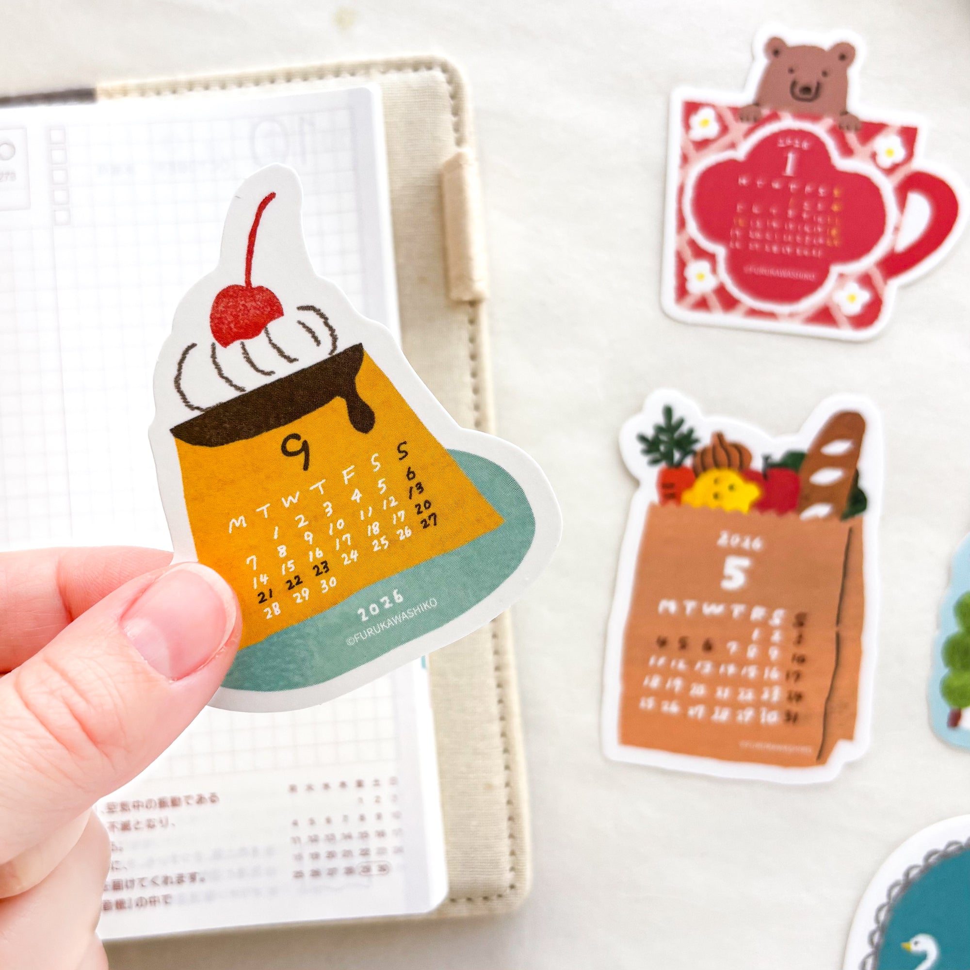 [SALE] Furukawa Paper / 2026 Calendar Sticker Set - Season