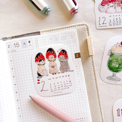 Tocorocomugi / 2026 Calendar Sticker Set