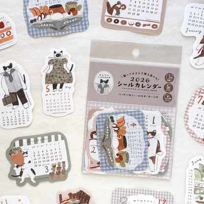 Shoichiro Tobimatsu / 2026 Calendar Sticker Set