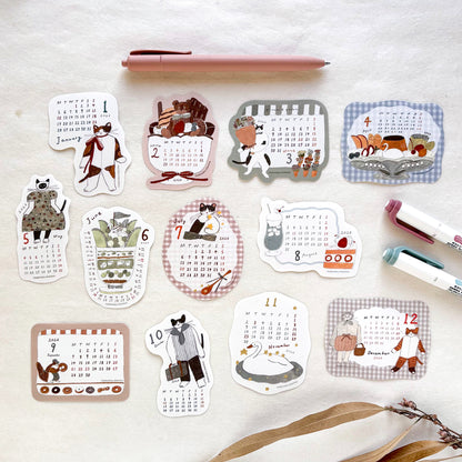 Shoichiro Tobimatsu / 2026 Calendar Sticker Set