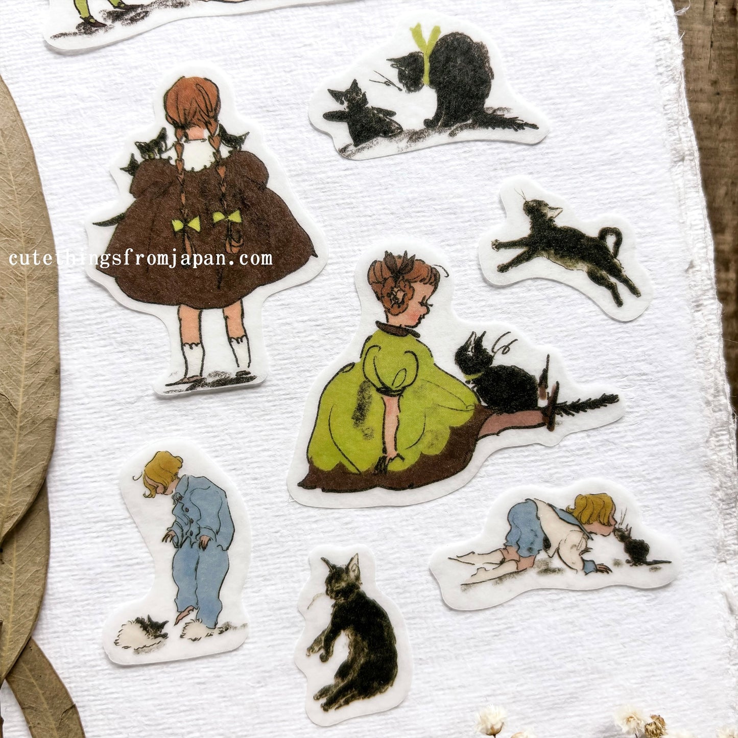 Rei Kurahashi Flake Stickers - Black Cat