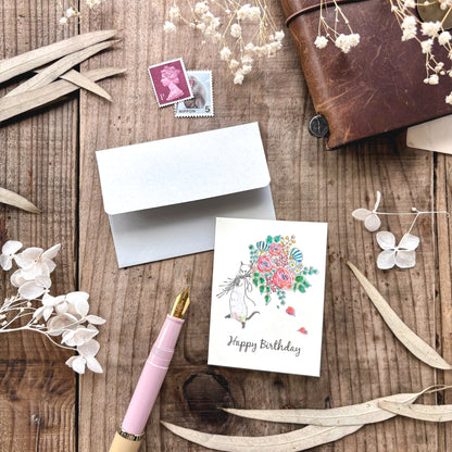 Tocorocomugi / Mini Card - Happy Birthday