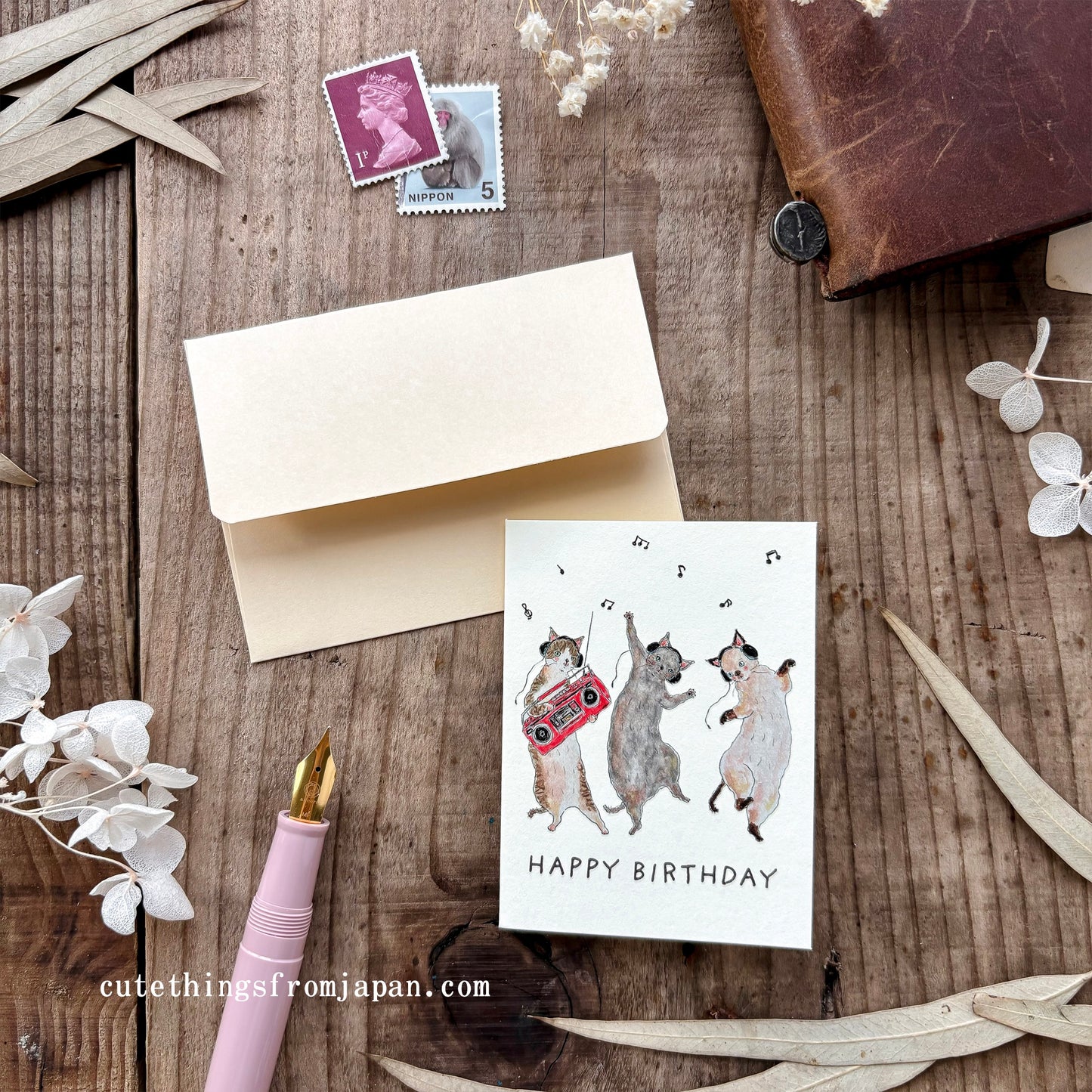 Tocorocomugi / Mini Card - Happy Birthday