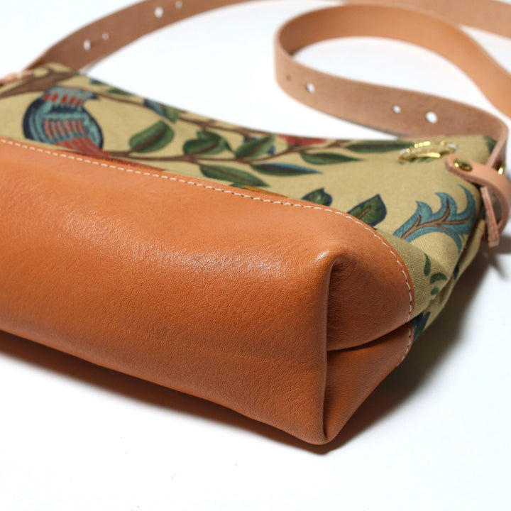 Limited Edition TSL x William Morris Leather Bottom Shoulder Bag (S)