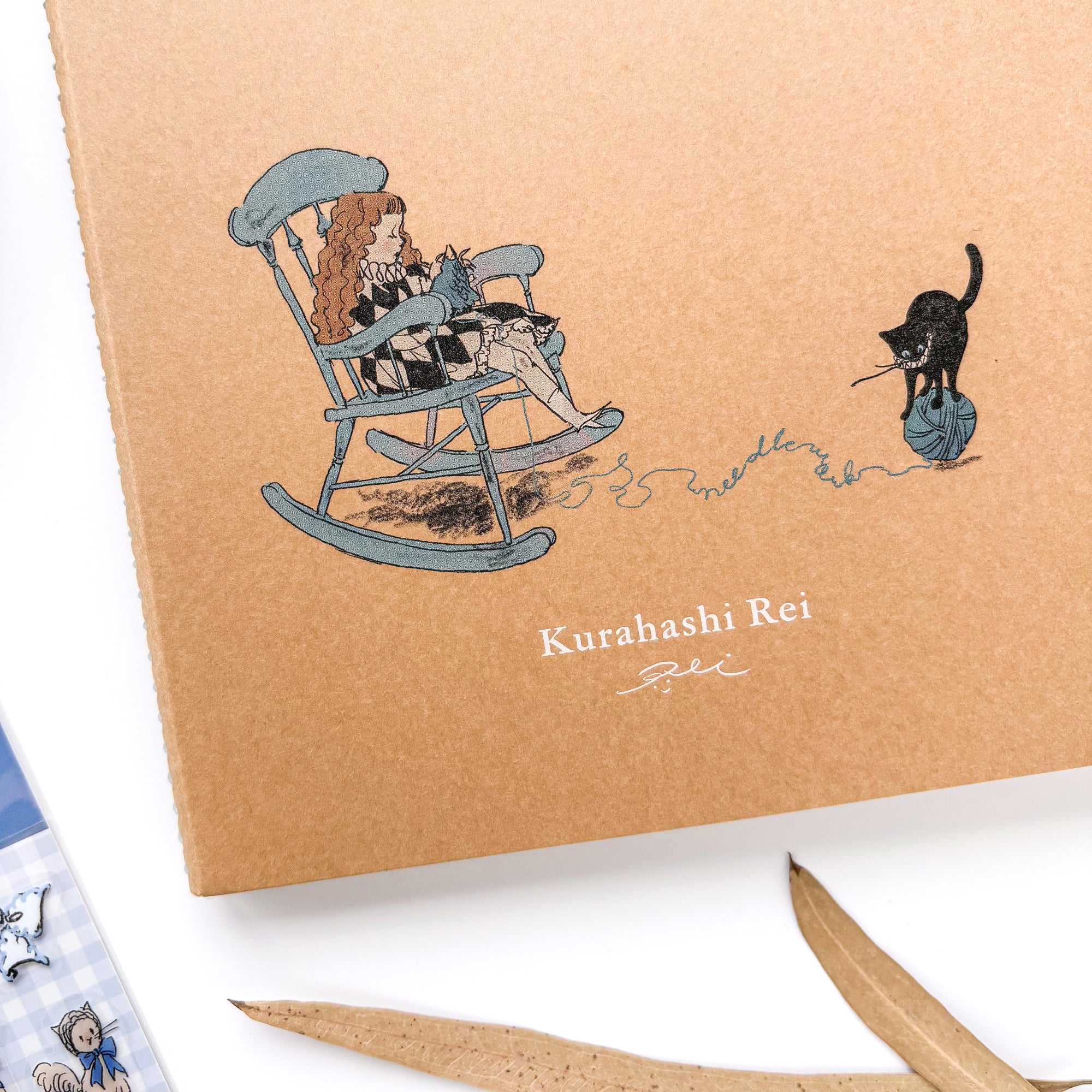 Rei Kurahashi / Square Croquis Ring Notebook - Black Cat