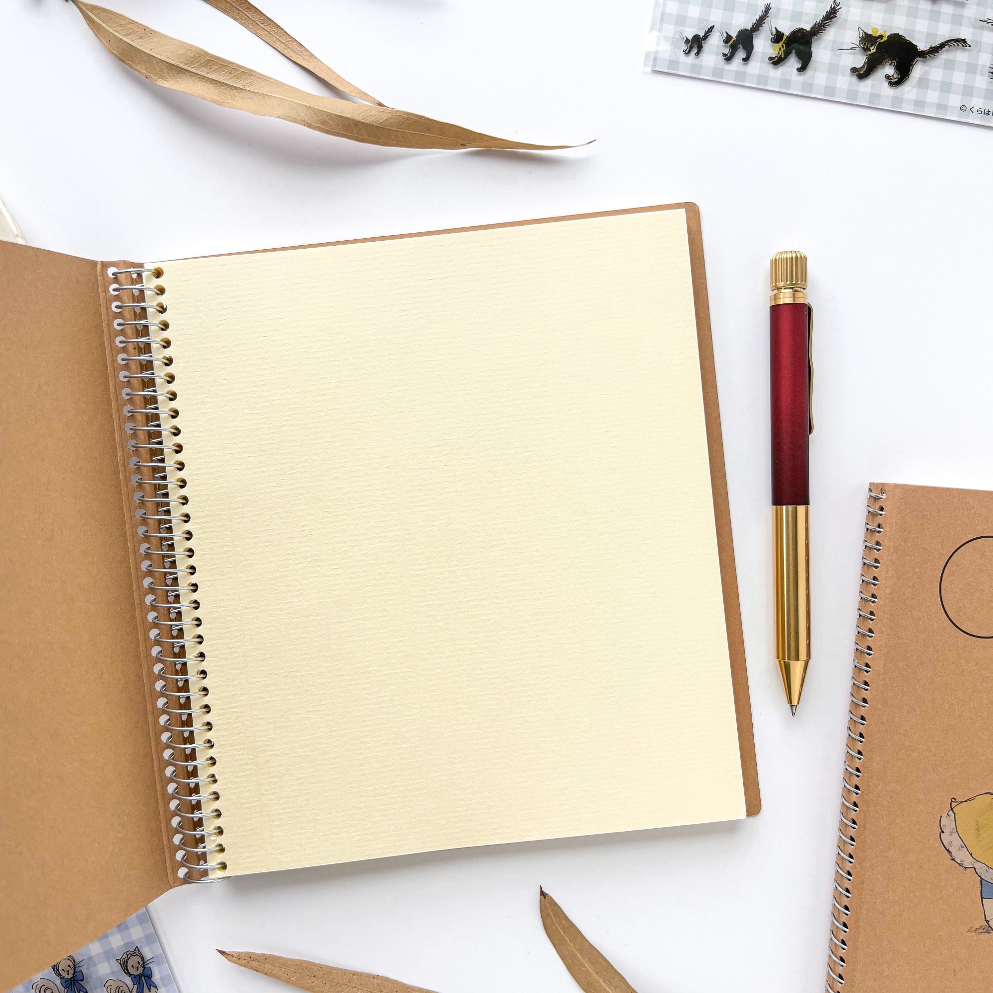 Rei Kurahashi / Square Croquis Ring Notebook - Cat's Day