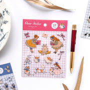 Rei Kurahashi / Clear Stickers - Cat Day
