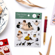 Rei Kurahashi / Clear Stickers - Black Cats