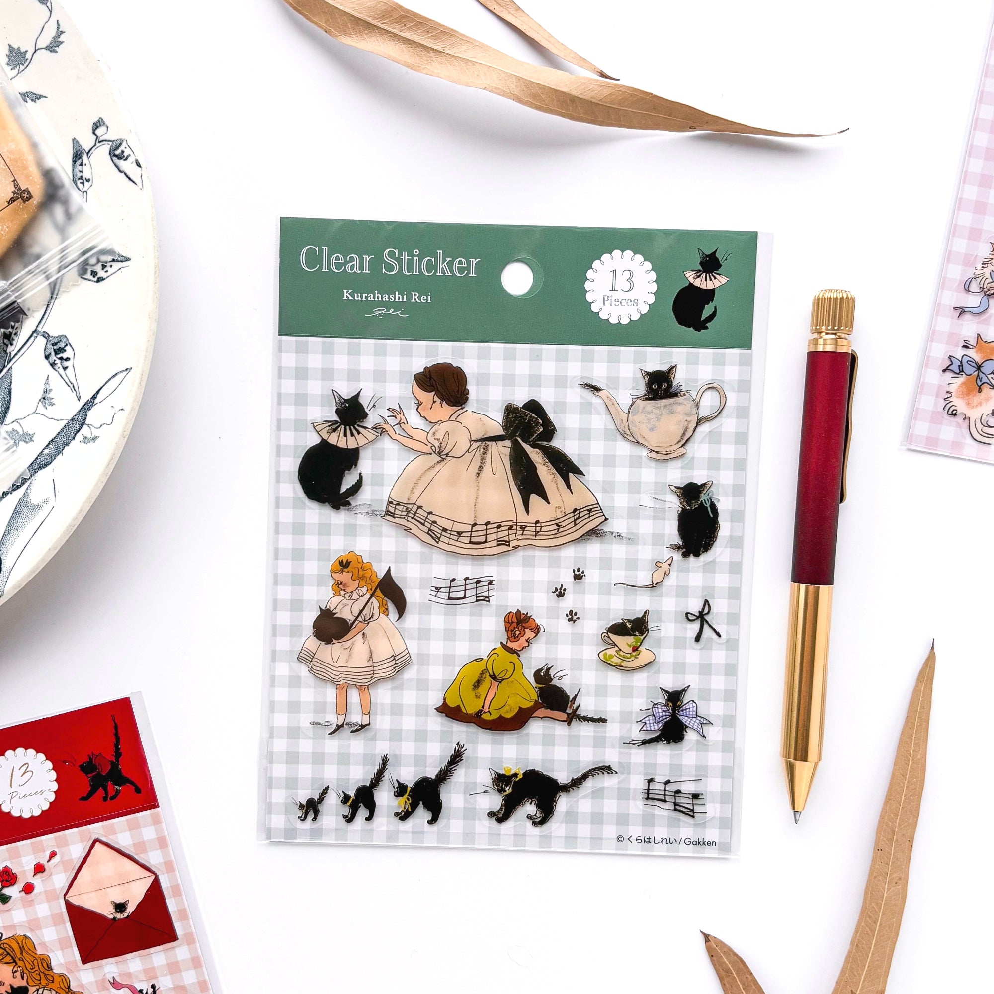 Rei Kurahashi / Clear Stickers - Black Cats