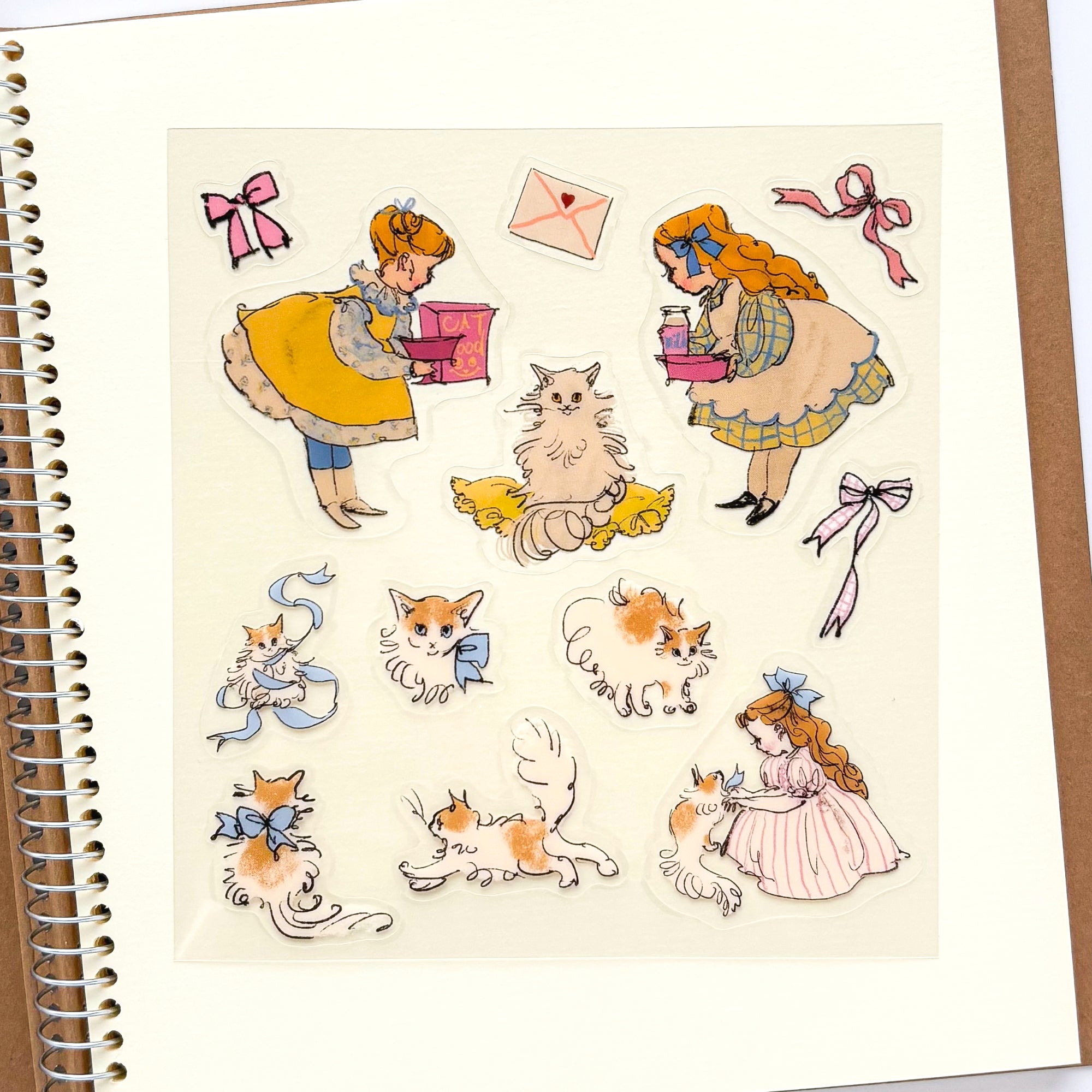 Rei Kurahashi / Clear Stickers - Cat Day