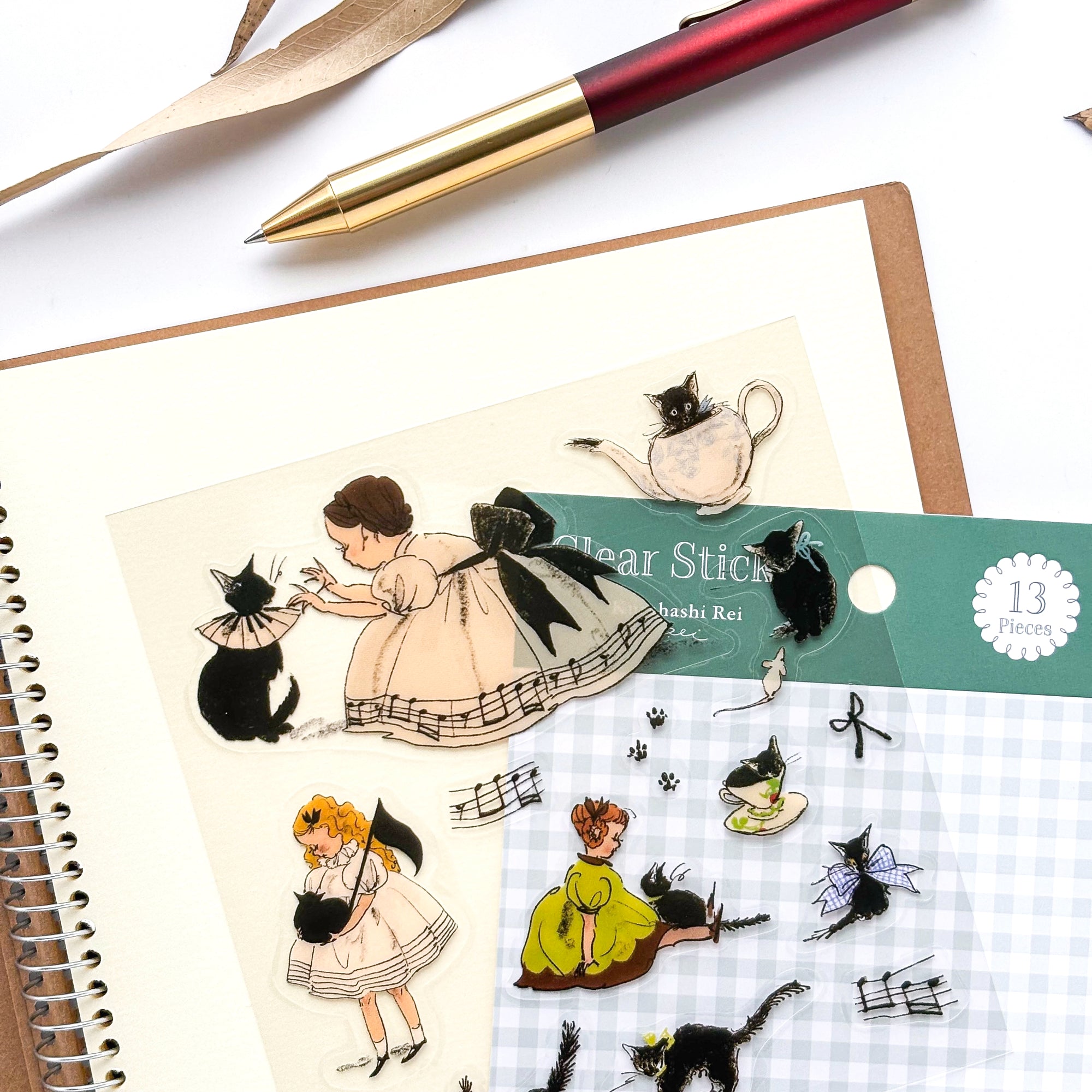 Rei Kurahashi / Clear Stickers - Black Cats
