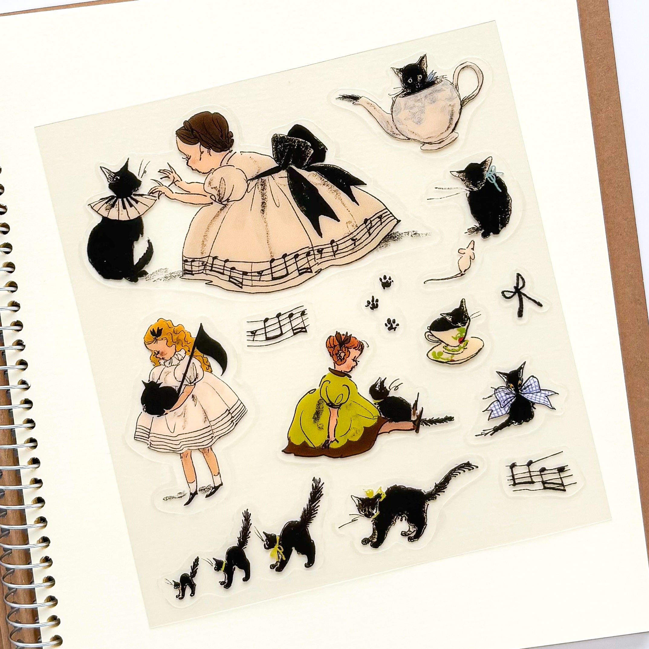 Rei Kurahashi / Clear Stickers - Black Cats