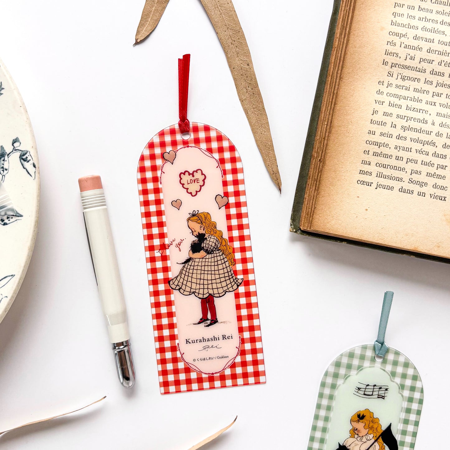 Rei Kurahashi / Clear Bookmark - Red