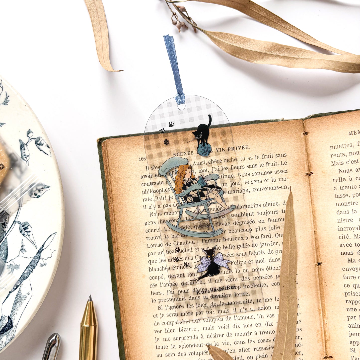Rei Kurahashi / Clear Bookmark - Black