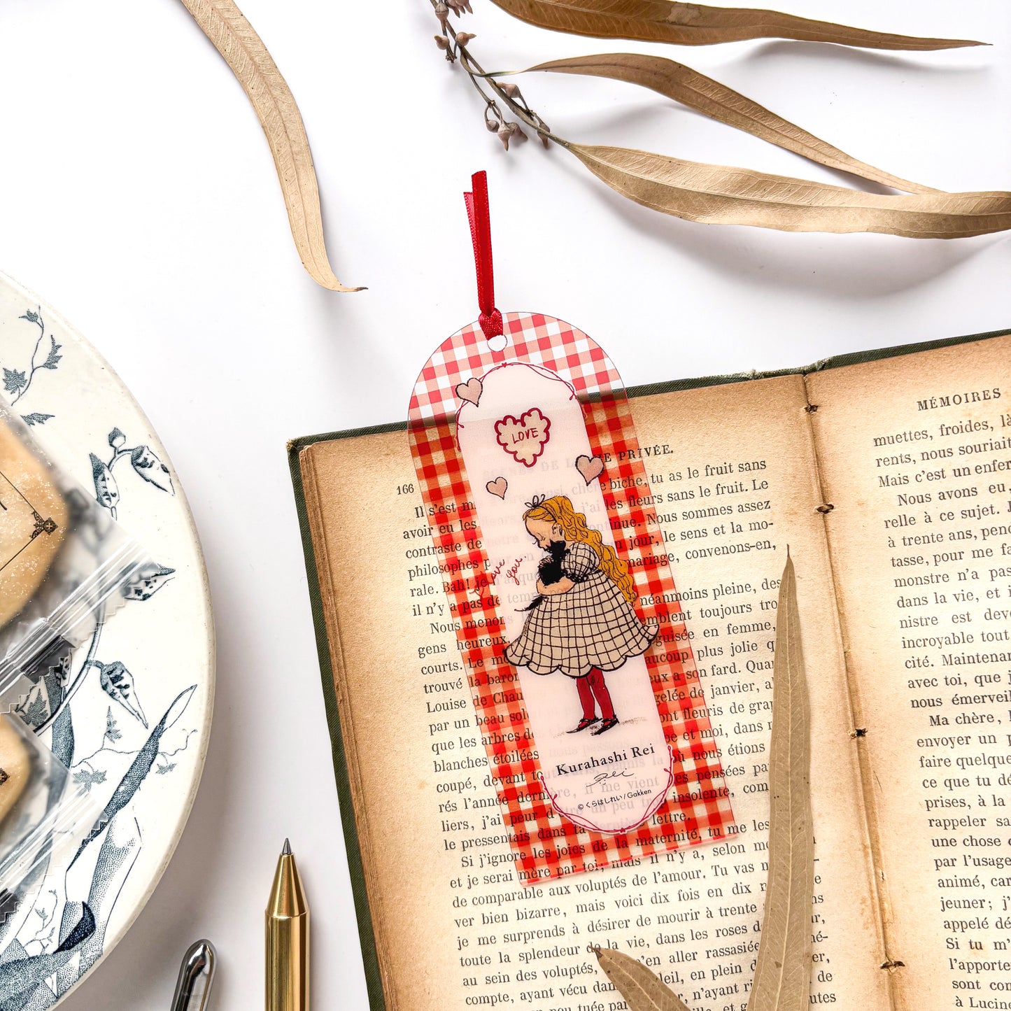 Rei Kurahashi / Clear Bookmark - Red