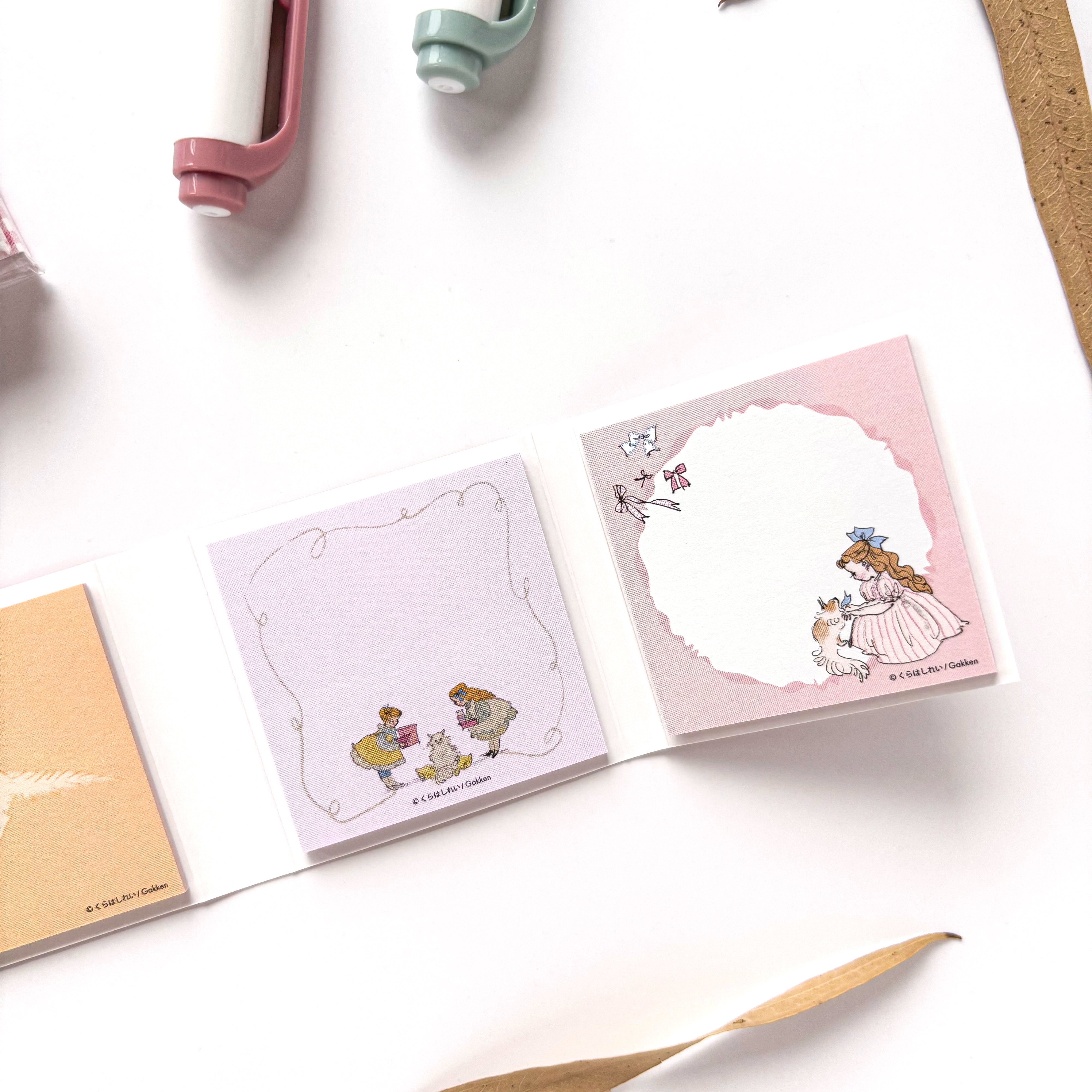 Rei Kurahashi / Book-style Sticky Notes - Cat Day