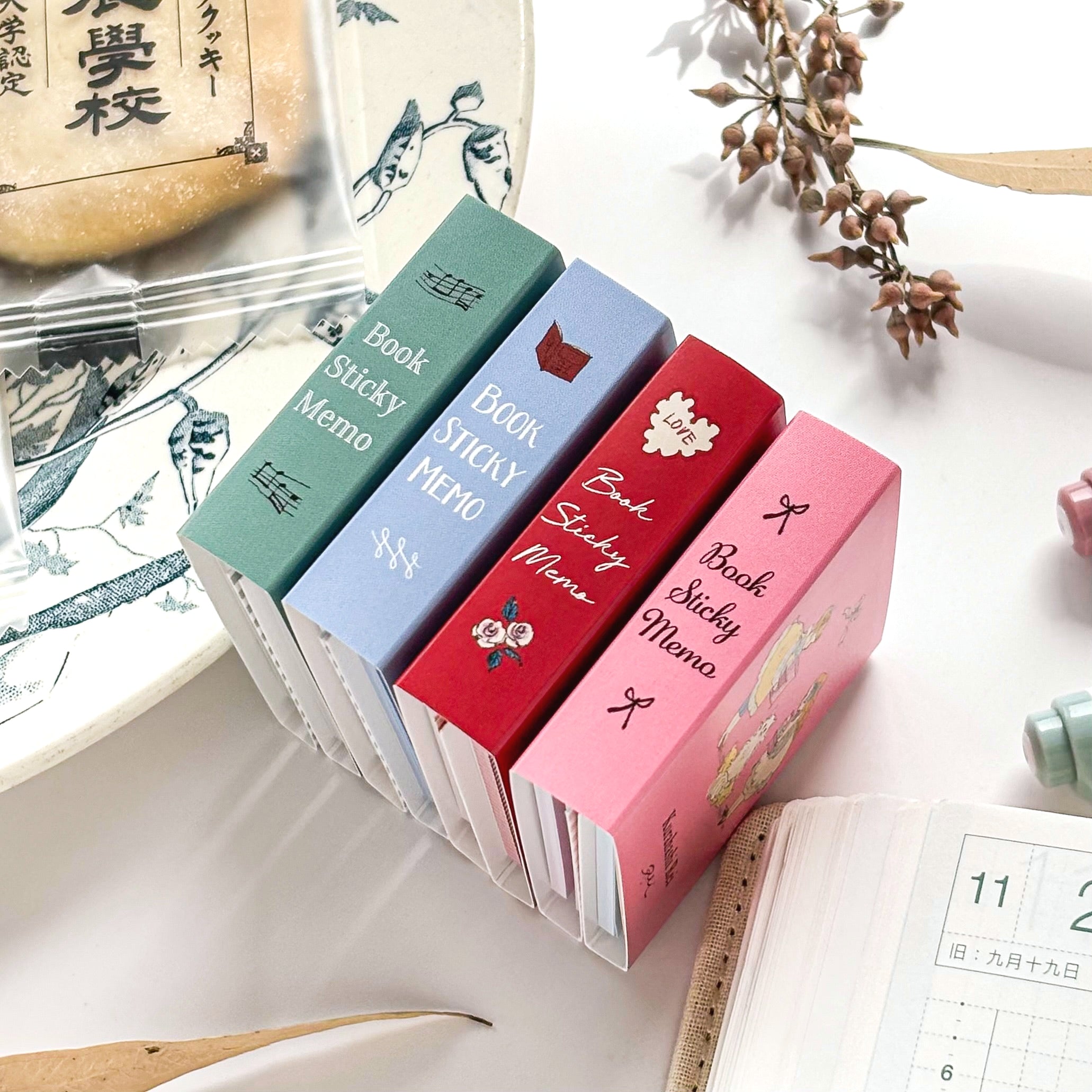 Rei Kurahashi / Book-style Sticky Notes - Cat Day