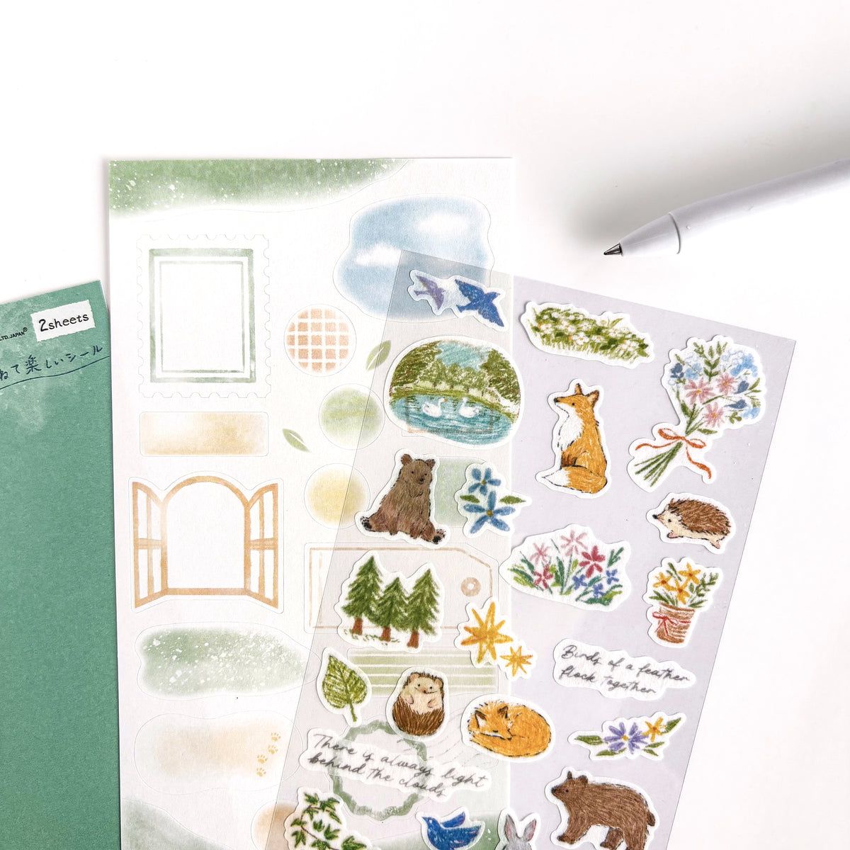 Deco Time Stickers - Forest Animals (set of 2 sheets)