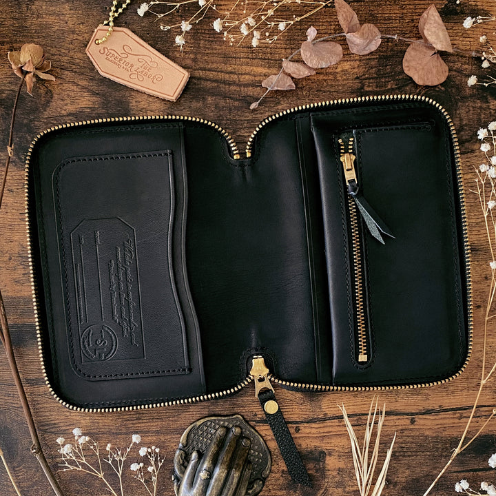 Last Stock The Superior Labor Kurozan Zip Organizer - Black (A6)